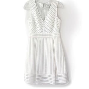 ⛄️J Crew striped eyelet sleeveless dress
